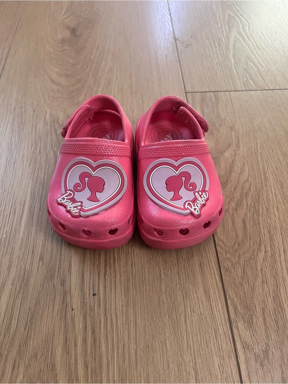 Barbie Pink Heart Logo Clog Sandals